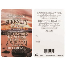 Dicksons BKMPK-249 Bkm Pkt Serenity Prayer Paper 2.5X4