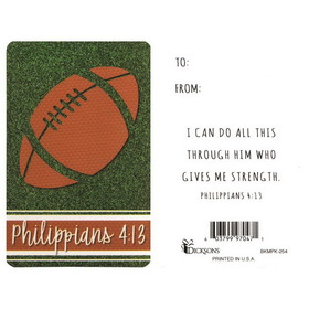 Dicksons BKMPK-254 Bkm Pocket Football Phil 4:13Paper 2.5X4