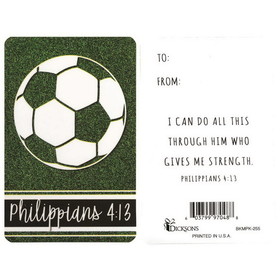 Dicksons BKMPK-255 Bkm Pocket Soccer Phil 4:13 Paper 2.5X4