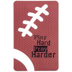 Dicksons BKMPK-366 Football Play Hard Pray Pocketcard