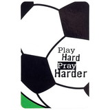 Dicksons BKMPK-367 Soccer Play Hard Pray Harder Pocketcard