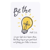 Dicksons BKMPK-464 Pocketcard Be The Light Matthew 5:16