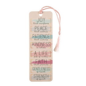 Dicksons BKMTL-312 Tassel Bookmark Joy Peace Patience Kind