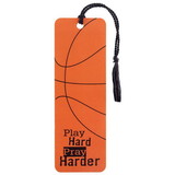 Dicksons BKMTL-365 Basketball Play Hard Tassel Bookmark