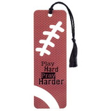 Dicksons BKMTL-366 Football Play Hard Pray Tassel Bookmark