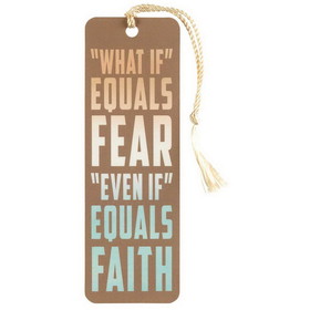 Dicksons BKMTL-369 Bookmark Tassel What If Equals Fear