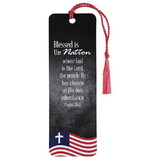 Dicksons BKMTL-477 Tassel Bookmark Flag Blessed Is The