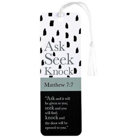 Dicksons BKMTL-487 Tassel Bookmark Ask Seek Knock Matt. 7:7