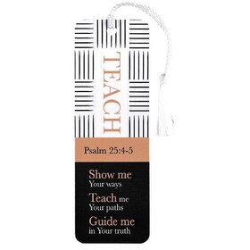 Dicksons BKMTL-489 Tassel Bookmark Teach Psalm 25:4-5