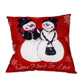 Dicksons BSP008 Snow Couple Snow Much Love Throw Pillow