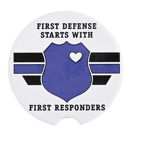 Dicksons CC-31 Car Coasters Police First Defense 2Pack