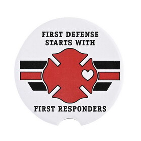 Dicksons CC-32 Car Coasters Firefighter First Defense