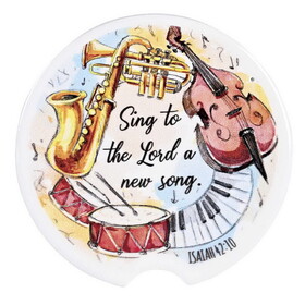 Dicksons CC-39 Car Coasters Sing To The Lord 2 Pk