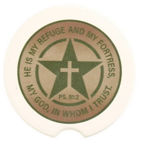 Dicksons CC-3 Car Coasters My Refuge Ps 91:2 2Pack