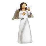 Dicksons CHANGR-402 Angel With Glitter Holding Dove Figurine