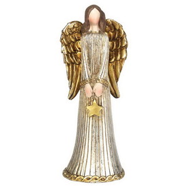 Dicksons CHANGR-707 Angel Golden With Star Resin 5.75"H