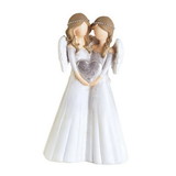 Dicksons CHANGR-711 Angel Pair Silver 1-Piece 6In