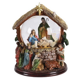 Dicksons CHCMGR-110 Waterglobe Nativity With Animals Kings