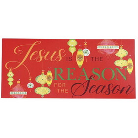 Dicksons CHDMI-2143 Doormat Insert Jesus Is Reason Whimsical