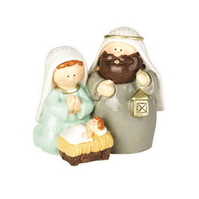 Dicksons CHFIGR-143 1 Piece Holy Family 2.5"H, Whimsical little roly-poly style Holy Family