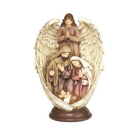 Dicksons CHFIGR-157 1 Piece Holy Family With Angel 10.25"H