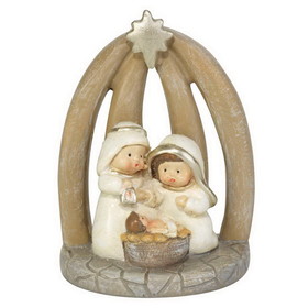 Dicksons CHFIGR-206 1 Piece Holy Family In Creche 3"H, made of resin