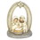 Dicksons CHFIGR-209 1 Piece Holy Family In Creche 3"H, with arch and star