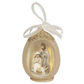 Dicksons CHFIGR-214 1 Piece Led Holy Family In Oval 4"H