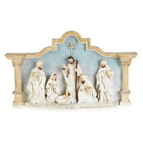 Dicksons CHFIGR-257 1-Piece Nativity City Scene 8.5In