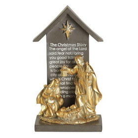 Dicksons CHFIGR-261 1-Piece Holy Family In Creche 9.75In