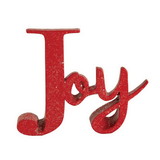 Dicksons CHFIGR-266 Figurine Red Glitter Joy 6In