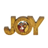 Dicksons CHFIGR-271 Figurine Gold Joy With Holy Family 6.5In