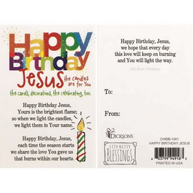 Dicksons CHIBB-1001 Happy Birthday Jesus Card Pack Of 24