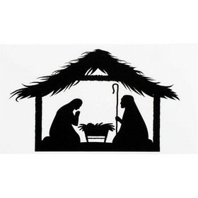 Dicksons CHMAG-1003 Magnet Holy Family Silhouette 5X2.75
