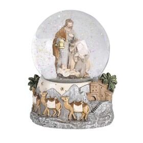 Dicksons CHMUSR-31 Waterglobe Musical Silent Night Silver