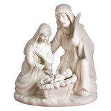 Dicksons CHNAT-123 Nativ Holy Family On Base Porcln 4.5