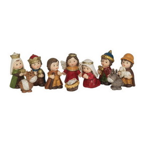 Dicksons CHNATR-163 Nativity Set Childrens 9-Piece 1.75In