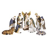 Dicksons CHNATR-211 Nativity 11 Piece 5H White Gold Color