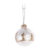 Dicksons CHOR-814 Ornament Gold Silver Nativity Orb