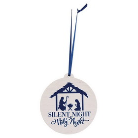 Dicksons CHOW-1026 Ornament Silent Night Creche Silhouette