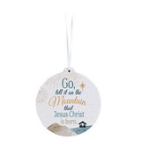 Dicksons CHOW-1030 Wood Ornament Go Tell It On The Mountain