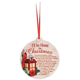 Dicksons CHOW-1033 Wood Ornament Home For Christmas