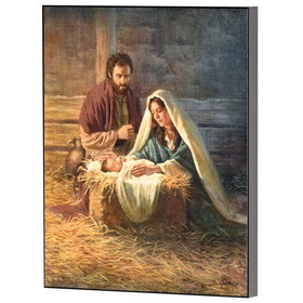 Dicksons CHPLK810-352 Wall Plaque Nativity Mdf 8X10