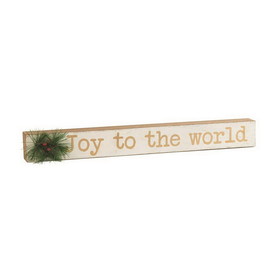 Dicksons CHSIGNW-53 Joy To The World Tabletop Sign Gold