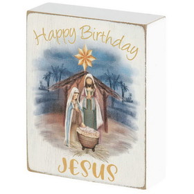 Dicksons CHTPLK34-217 Tabletop Plaque Happy Birthday Jesus