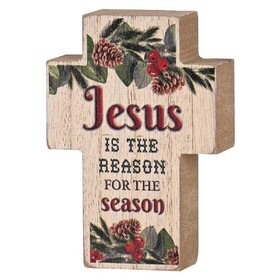 Dicksons CHTPLKC34-13 Tabletop Plaque Jesus The Reason Cross
