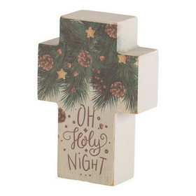 Dicksons CHTPLKC34-4 Ttop Crs Oh Holy Night Mdf Gry