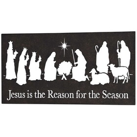 Dicksons CHWPLQM-38 Wall Art Black Metal Jesus Is The Reason