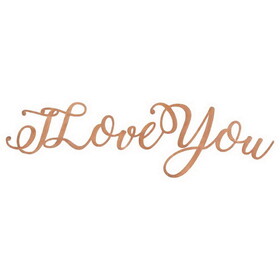 Dicksons CPW3 I Love You Copper Word Wall Art