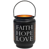 Dicksons DLTN07SBK Lantern Faith Hope Love Small Black